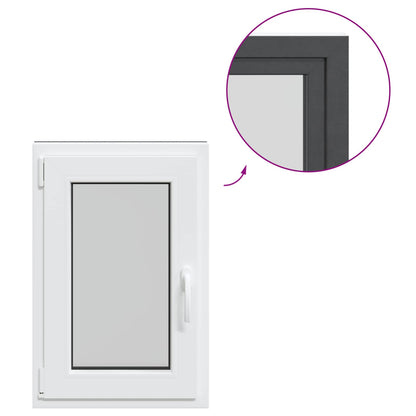 Okeno Do Suterénu Risor 50 X 75 Cm Pvc A Sklo Antracitová