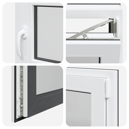 Okeno Do Suterénu Risor 60 X 60 Cm Pvc A Sklo Antracitová