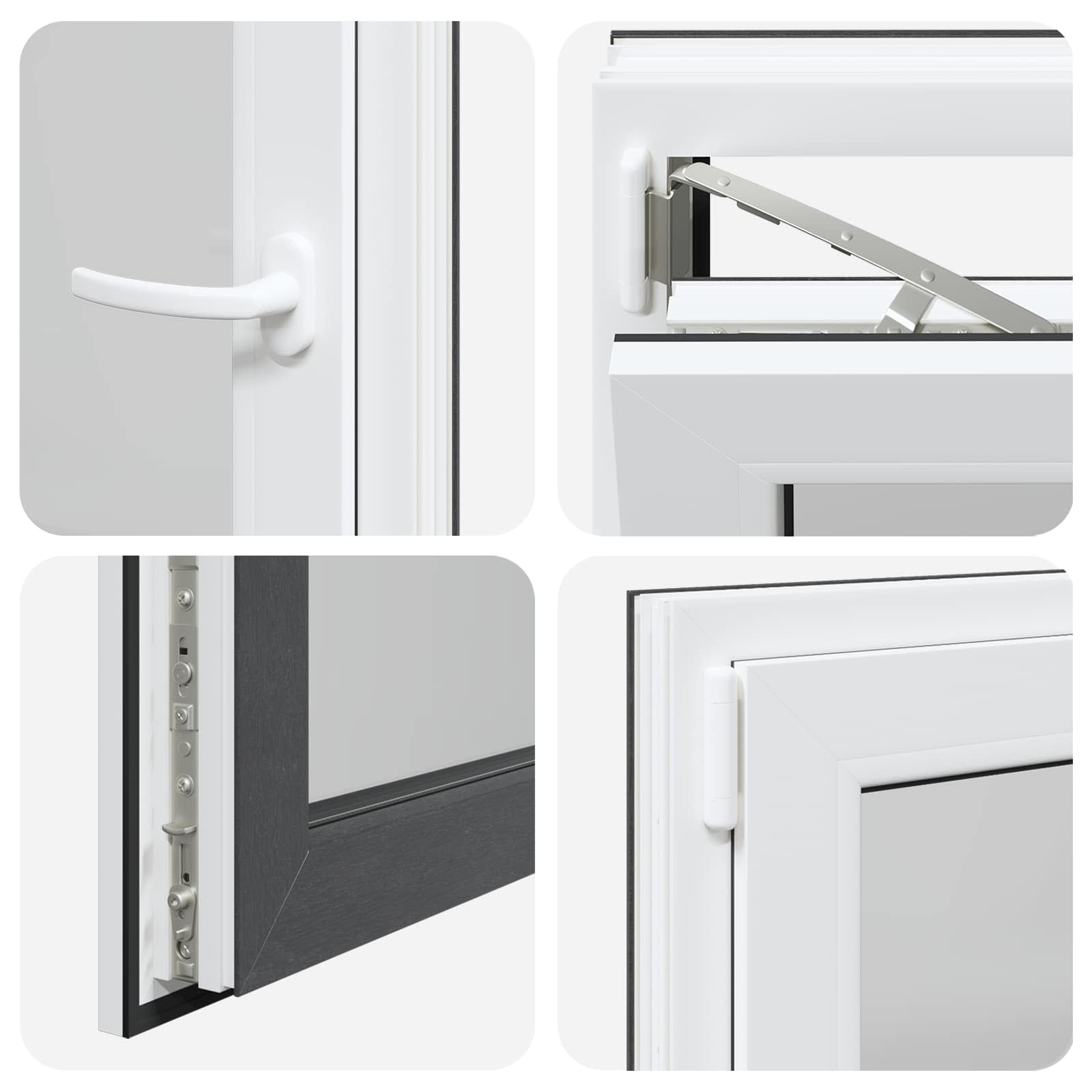 Okeno Do Suterénu Risor 60 X 60 Cm Pvc A Sklo Antracitová