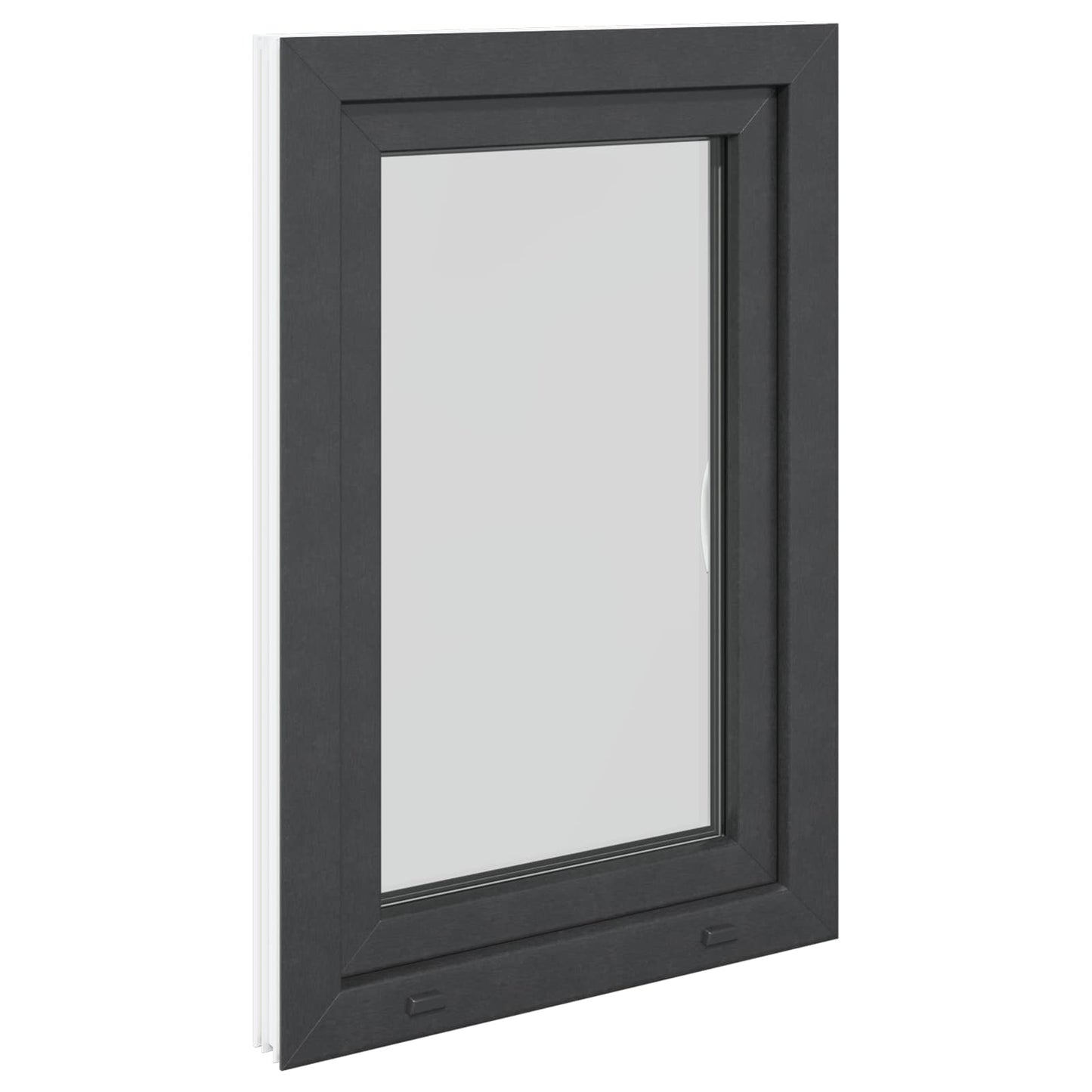 Okeno Do Suterénu Risor 60 X 80 Cm Pvc A Sklo Antracitová