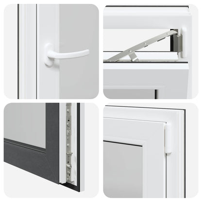 Okeno Do Suterénu Risor 60 X 80 Cm Pvc A Sklo Antracitová