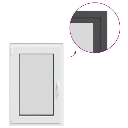 Okeno Do Suterénu Risor 60 X 100 Cm Pvc A Sklo Antracitová