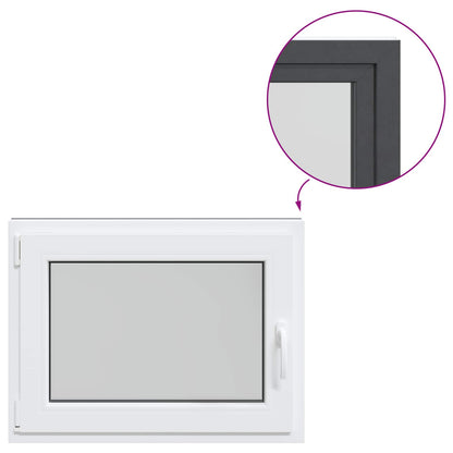 Okeno Do Suterénu Risor 80 X 50 Cm Pvc A Sklo Antracitová