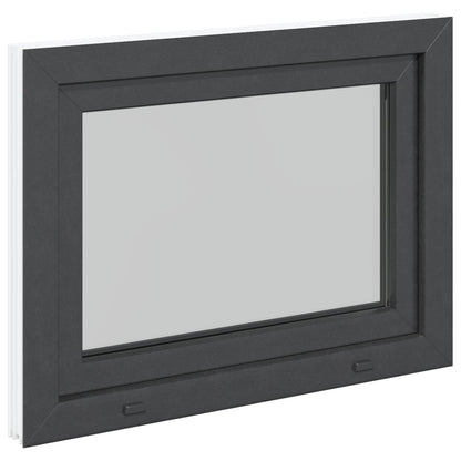 Okeno Do Suterénu Risor 80 X 50 Cm Pvc A Sklo Antracitová