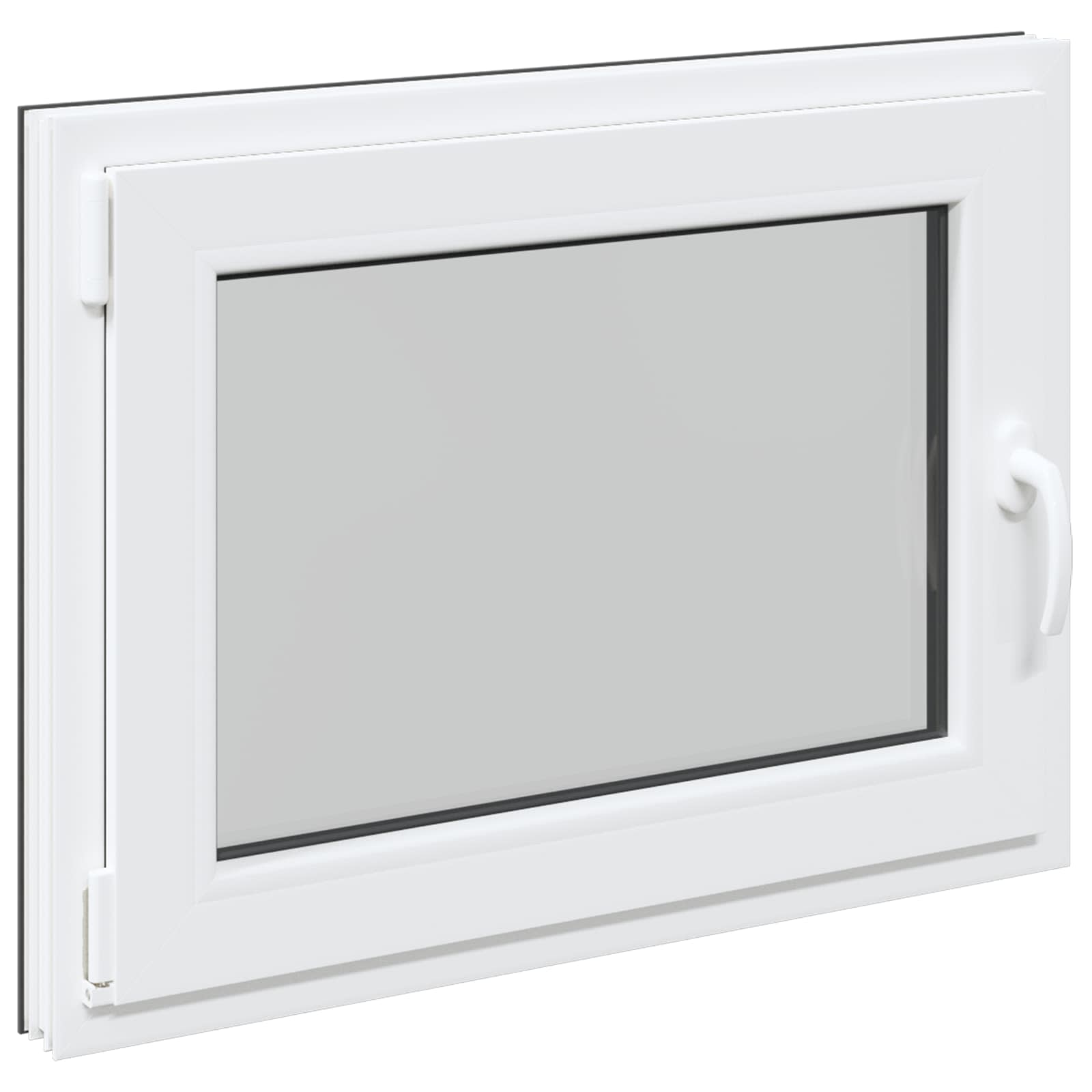 Okeno Do Suterénu Risor 80 X 60 Cm Pvc A Sklo Antracitová