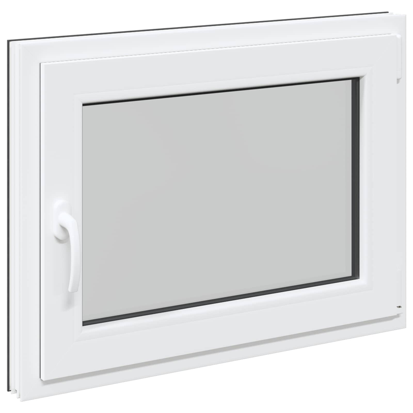Okeno Do Suterénu Risor 80 X 60 Cm Pvc A Sklo Antracitová
