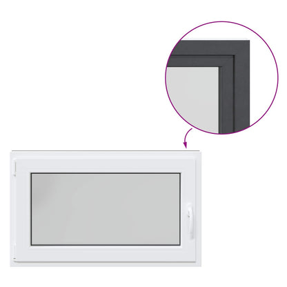 Okeno Do Suterénu Risor 100 X 60 Cm Pvc A Sklo Antracitová