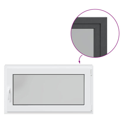 Okeno Do Suterénu Risor 110 X 60 Cm Pvc A Sklo Antracitová