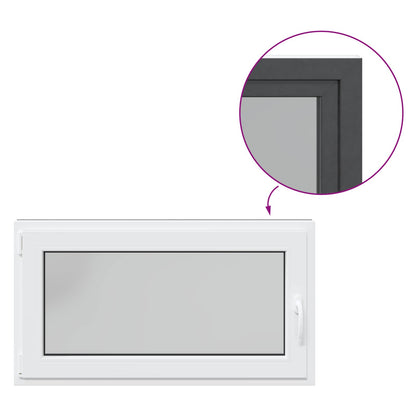 Okeno Do Suterénu Risor 110 X 60 Cm Pvc A Sklo Antracitová