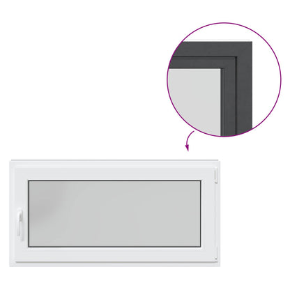 Okeno Do Suterénu Risor 120 X 60 Cm Pvc A Sklo Antracitová