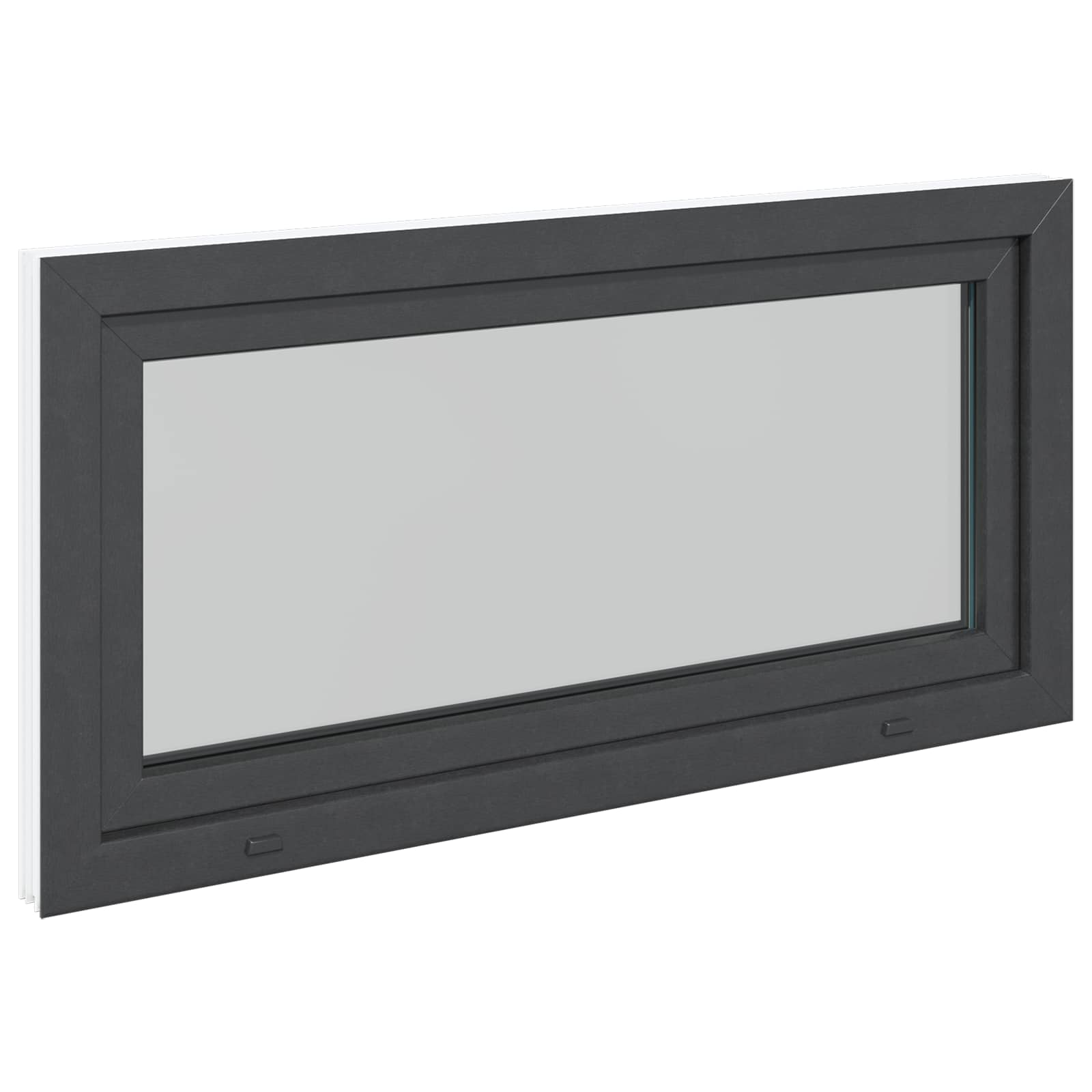 Okeno Do Suterénu Risor 120 X 60 Cm Pvc A Sklo Antracitová
