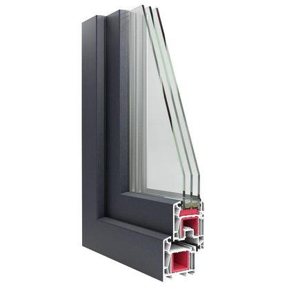 Okeno Do Suterénu Risor 60 X 40 Cm Pvc A Sklo Antracitová