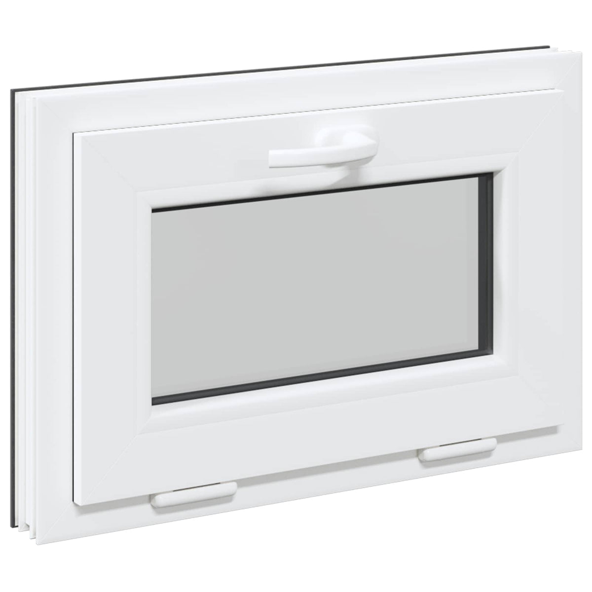 Okeno Do Suterénu Risor 60 X 40 Cm Pvc A Sklo Antracitová
