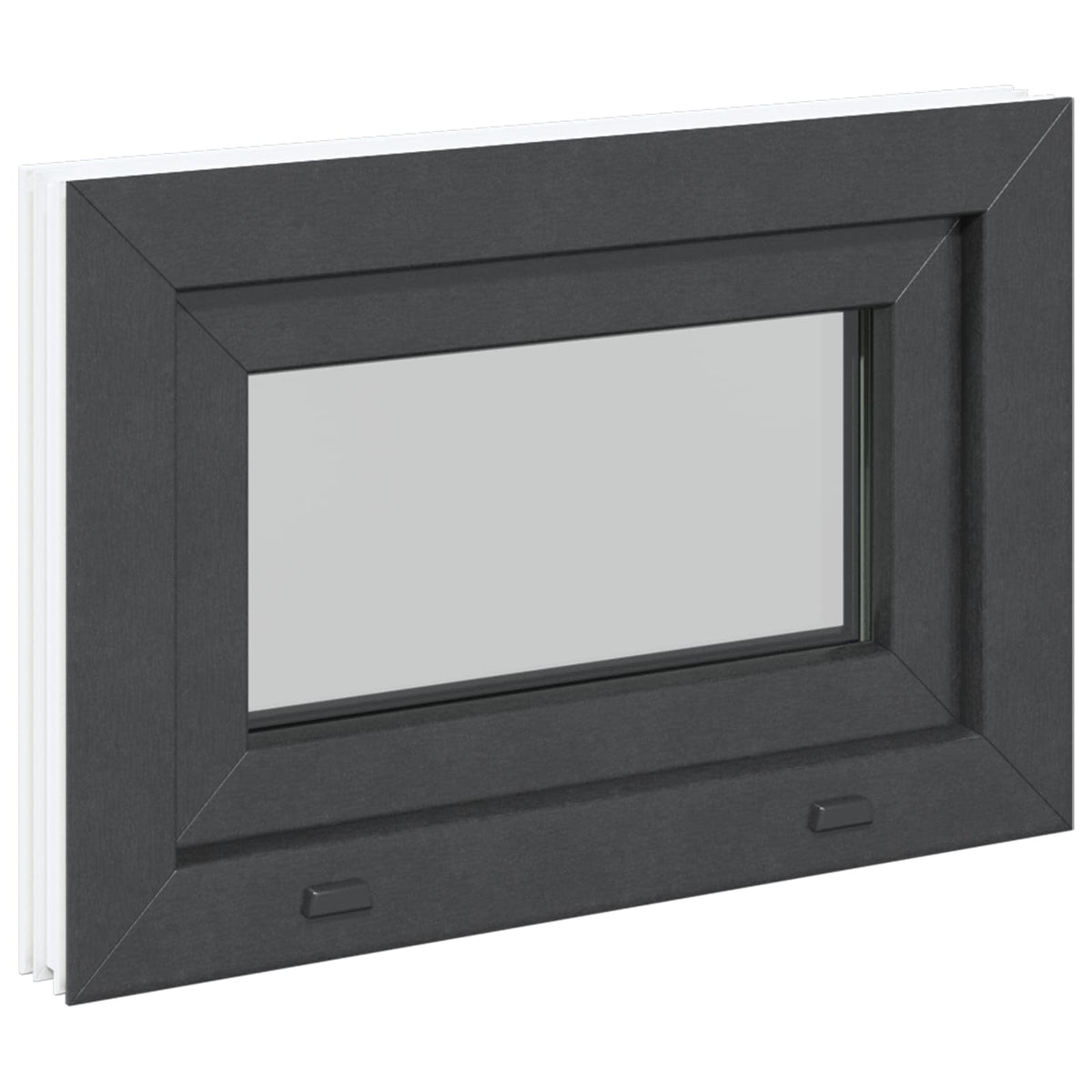 Okeno Do Suterénu Risor 60 X 40 Cm Pvc A Sklo Antracitová