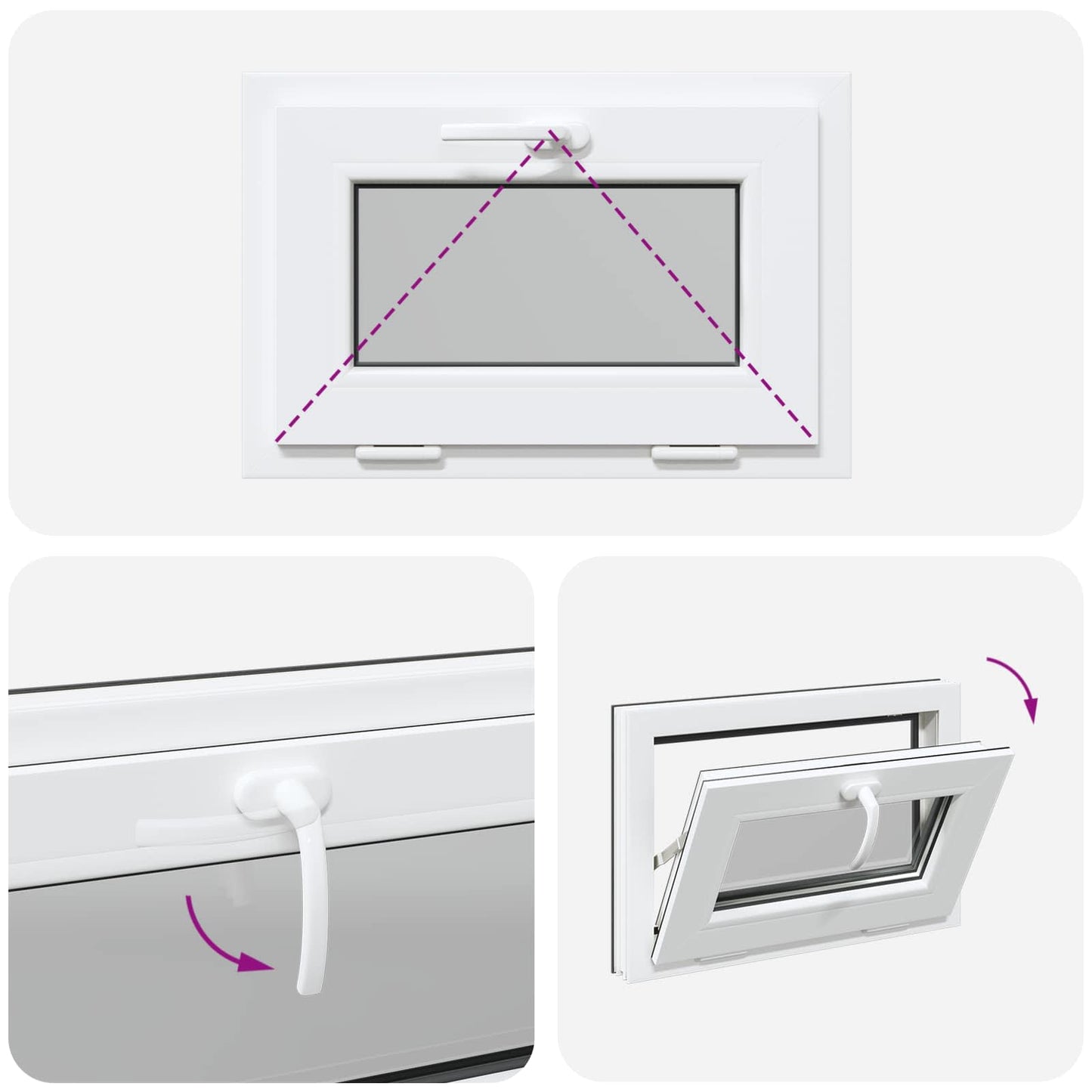 Okeno Do Suterénu Risor 60 X 40 Cm Pvc A Sklo Antracitová
