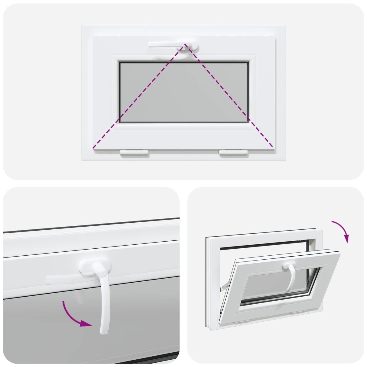 Okeno Do Suterénu Risor 60 X 40 Cm Pvc A Sklo Antracitová