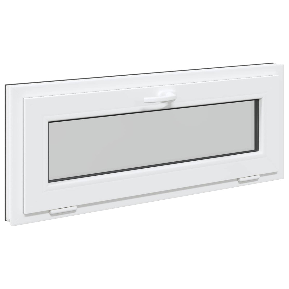 Okeno Do Suterénu Risor 100 X 40 Cm Pvc A Sklo Antracitová