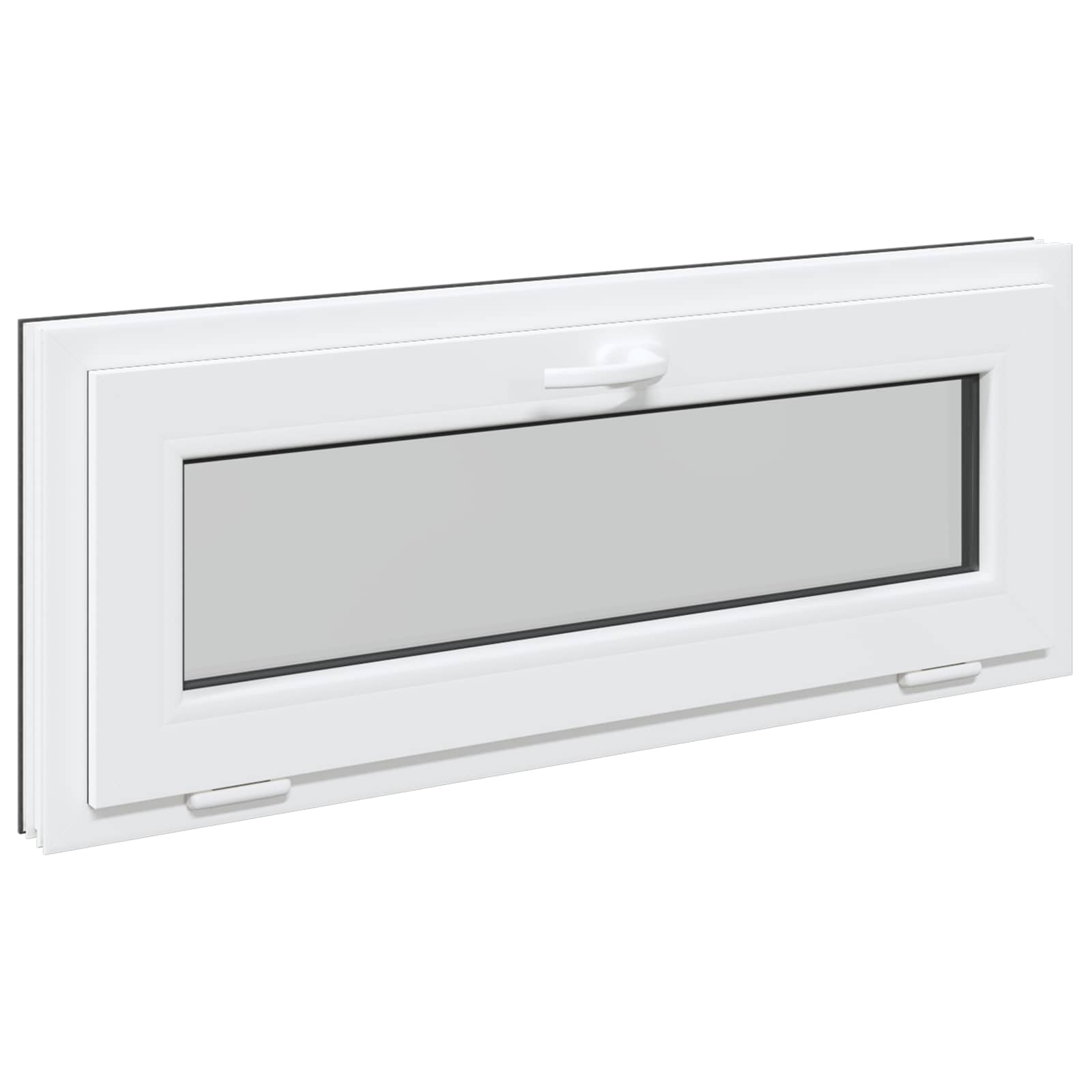 Okeno Do Suterénu Risor 100 X 40 Cm Pvc A Sklo Antracitová
