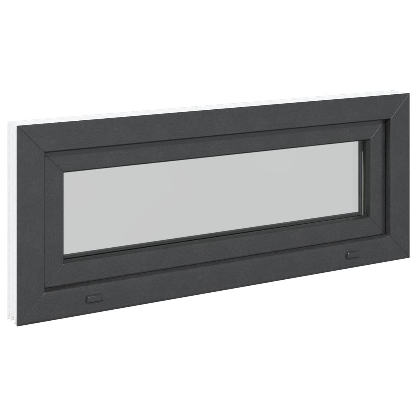 Okeno Do Suterénu Risor 100 X 40 Cm Pvc A Sklo Antracitová