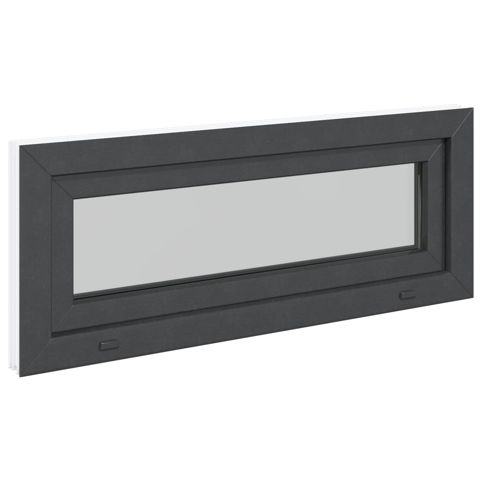 Okeno Do Suterénu Risor 100 X 40 Cm Pvc A Sklo Antracitová