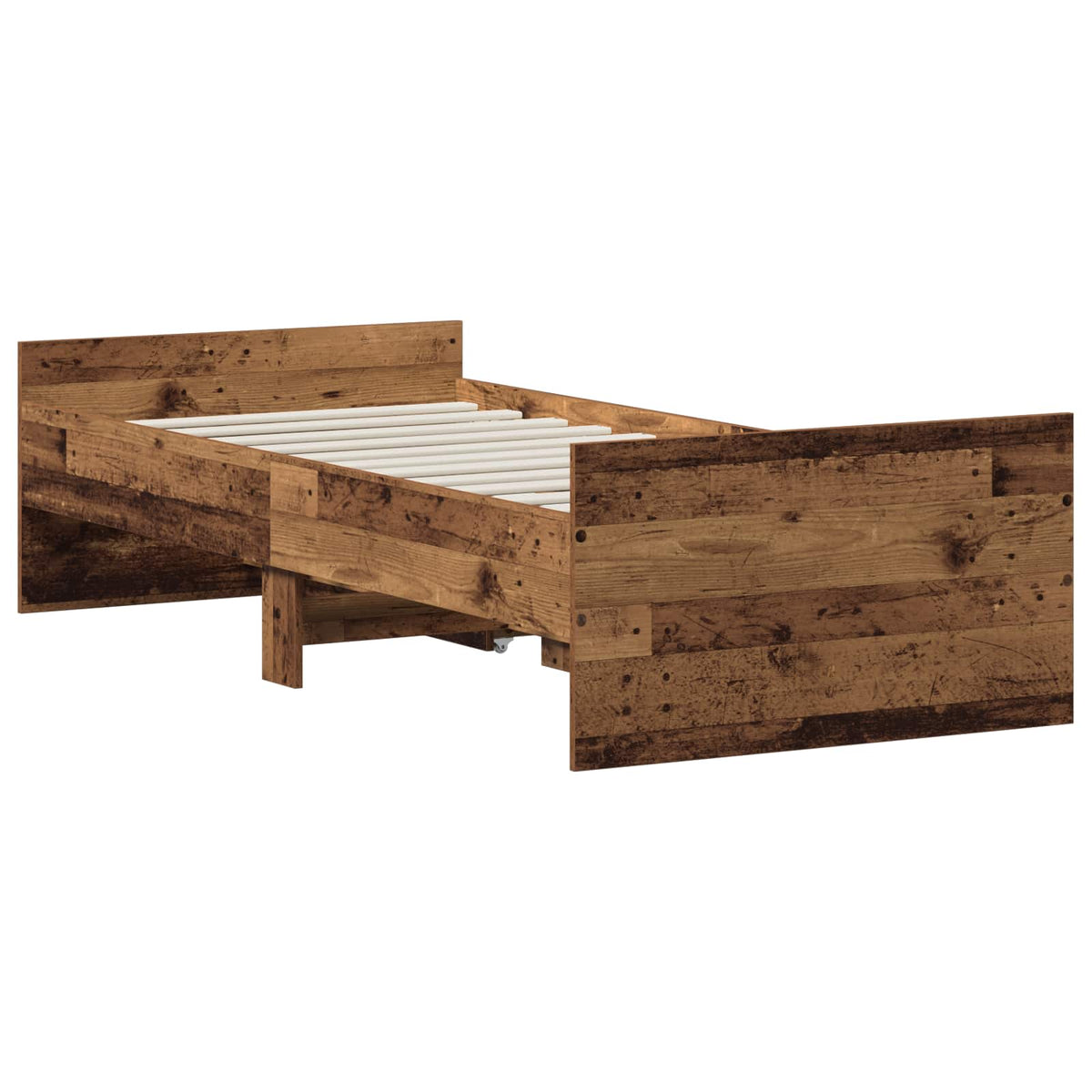 Rám Postele Staré Dřevo 90 X 200 Cm Kompozitní Dřevo
