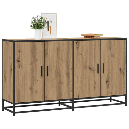 Servírovací Skříň Dub Artisan 134 X 35 X 76 Cm Kompozitní Dřevo