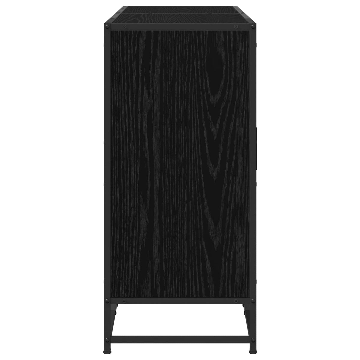 Servírovací Skříň Černý Dub 134 X 35 X 76 Cm Kompozitní Dřevo