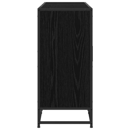 Servírovací Skříň Černý Dub 134 X 35 X 76 Cm Kompozitní Dřevo