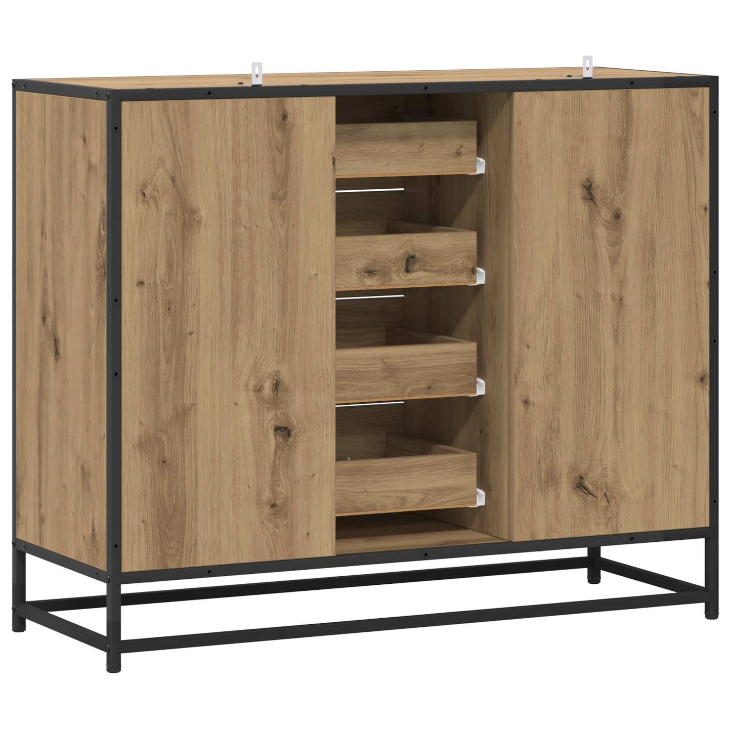 Servírovací Skříň Dub Artisan 92 X 35 X 76 Cm Kompozitní Dřevo