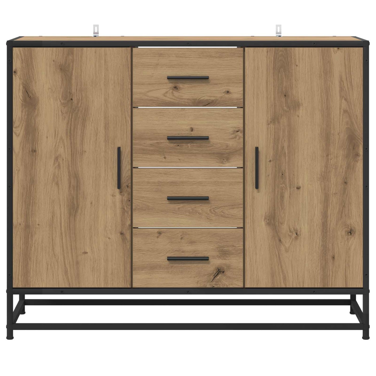 Servírovací Skříň Dub Artisan 92 X 35 X 76 Cm Kompozitní Dřevo