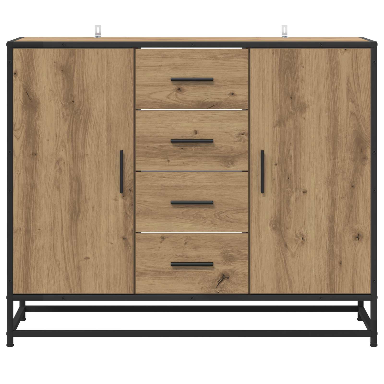 Servírovací Skříň Dub Artisan 92 X 35 X 76 Cm Kompozitní Dřevo