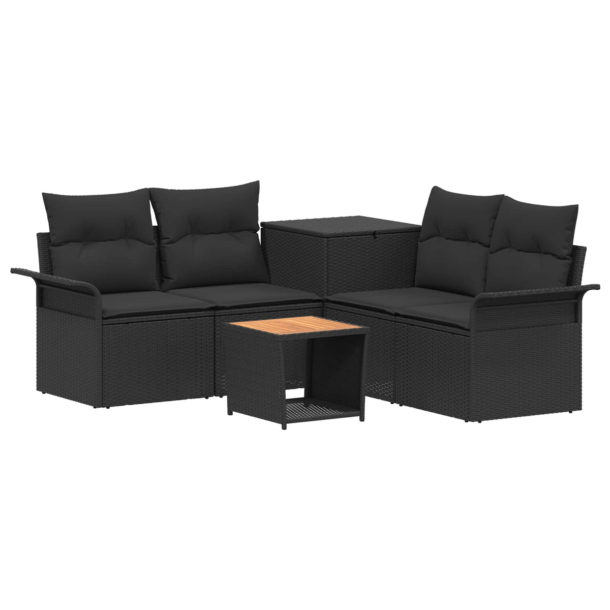 Set Pohovek 6 Ks Poly Ratan A Ocel