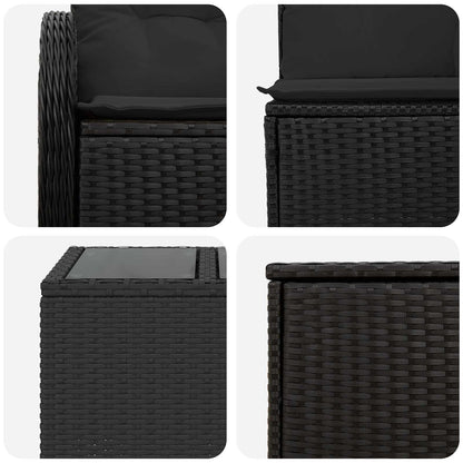 Set Pohovek 6 Ks Poly Ratan A Ocel