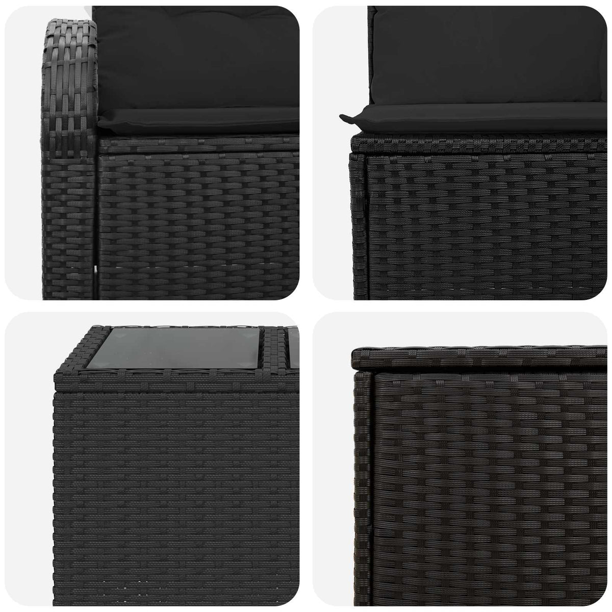 Set Pohovek 6 Ks Poly Ratan A Ocel