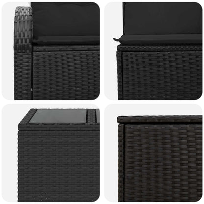 Set Pohovek 6 Ks Poly Ratan A Ocel