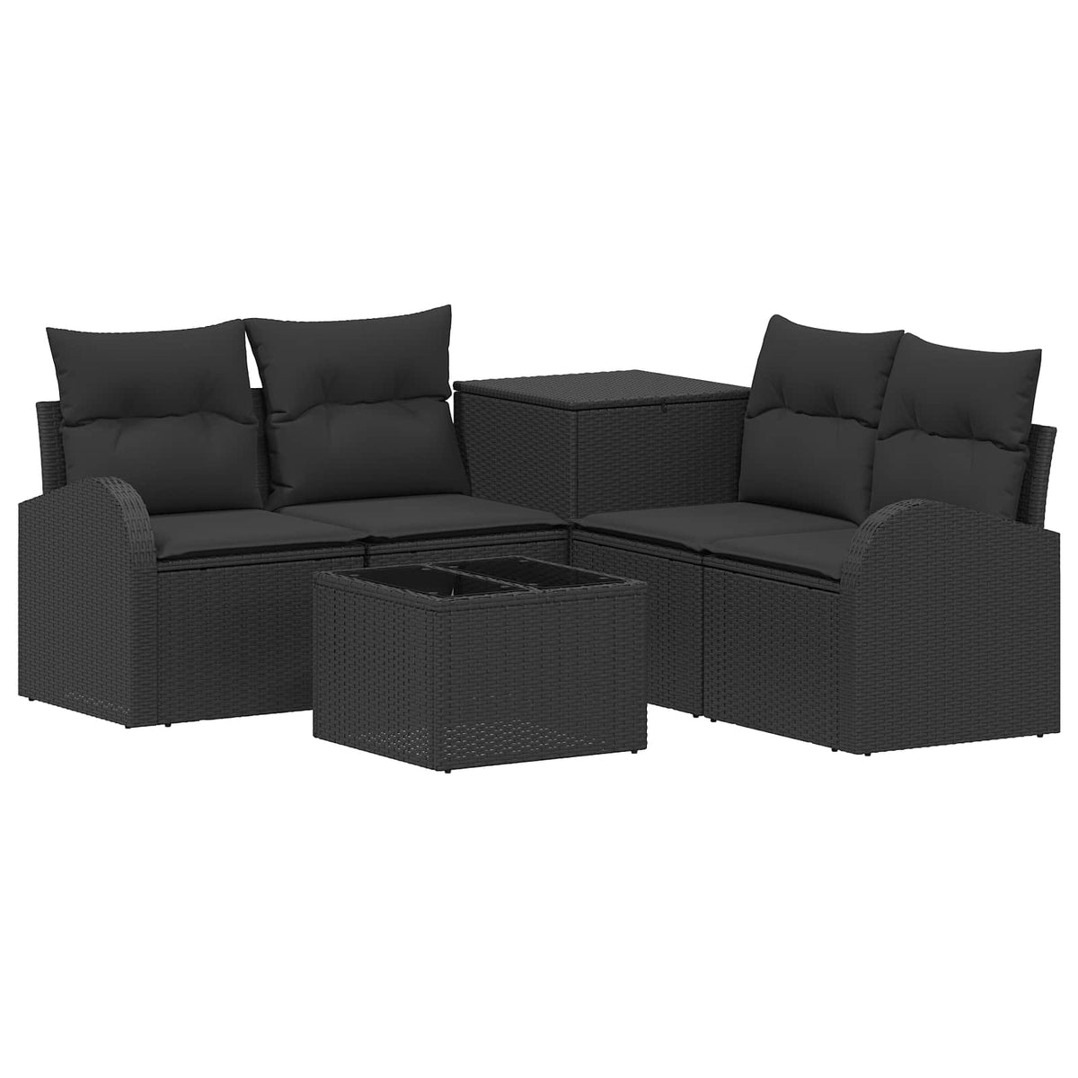 Set Pohovek 6 Ks Poly Ratan A Ocel