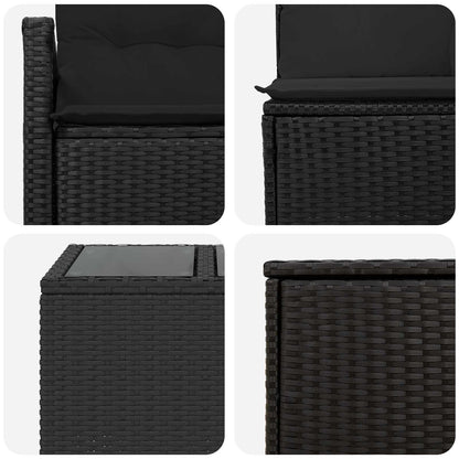 Set Pohovek 6 Ks Poly Ratan A Ocel