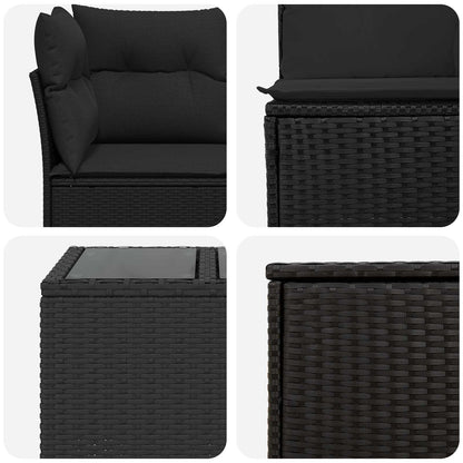 Set Pohovek 6 Ks Poly Ratan A Ocel