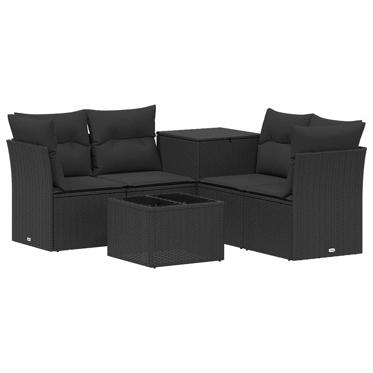 Set Pohovek 6 Ks Poly Ratan A Ocel