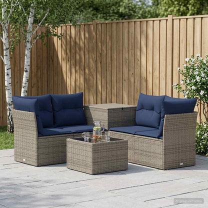 Set Pohovek 6 Ks Poly Ratan A Ocel