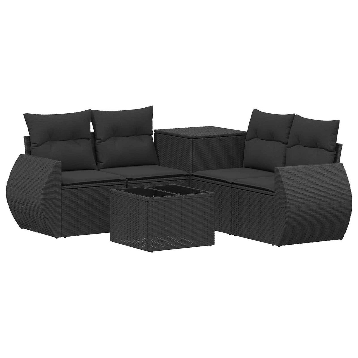 Set Pohovek 6 Ks Poly Ratan A Ocel