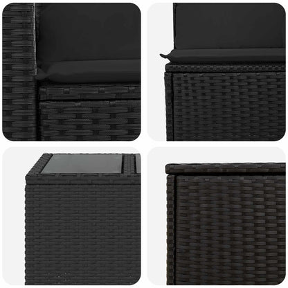 Set Pohovek 6 Ks Poly Ratan A Ocel