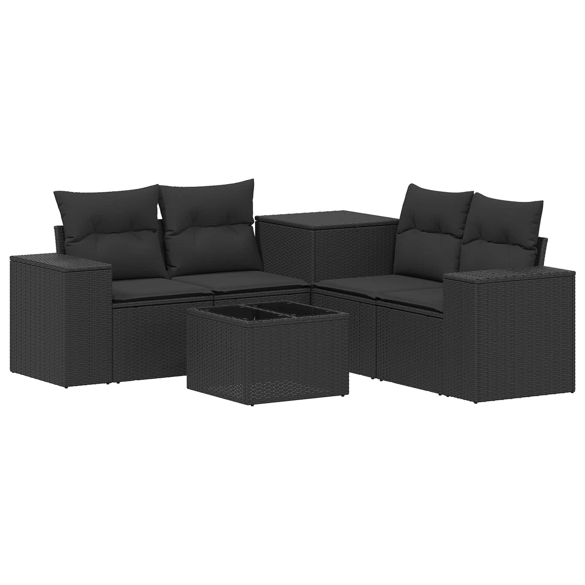 Set Pohovek 6 Ks Poly Ratan A Ocel