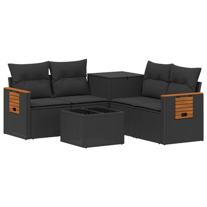 Set Pohovek 6 Ks Poly Ratan A Ocel