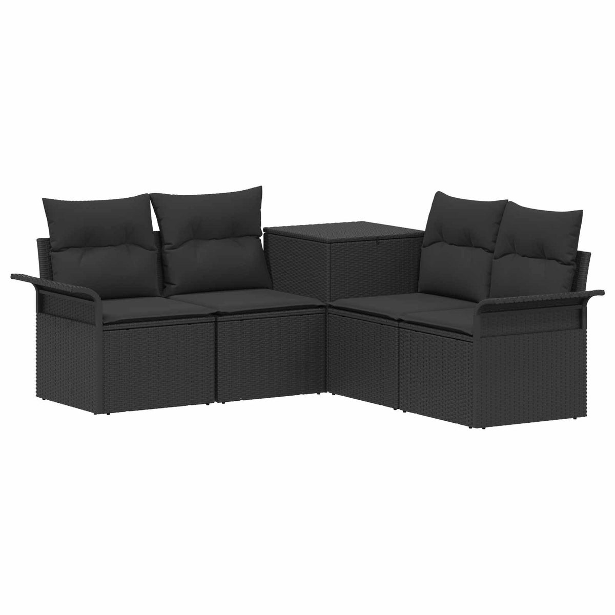 Set Pohovek 5 Ks Poly Ratan A Ocel