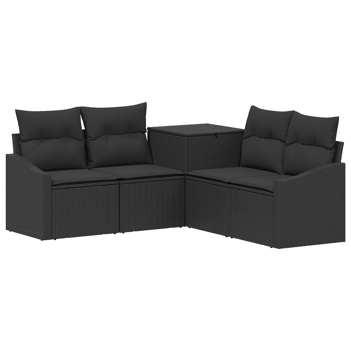 Set Pohovek 5 Ks Poly Ratan A Ocel