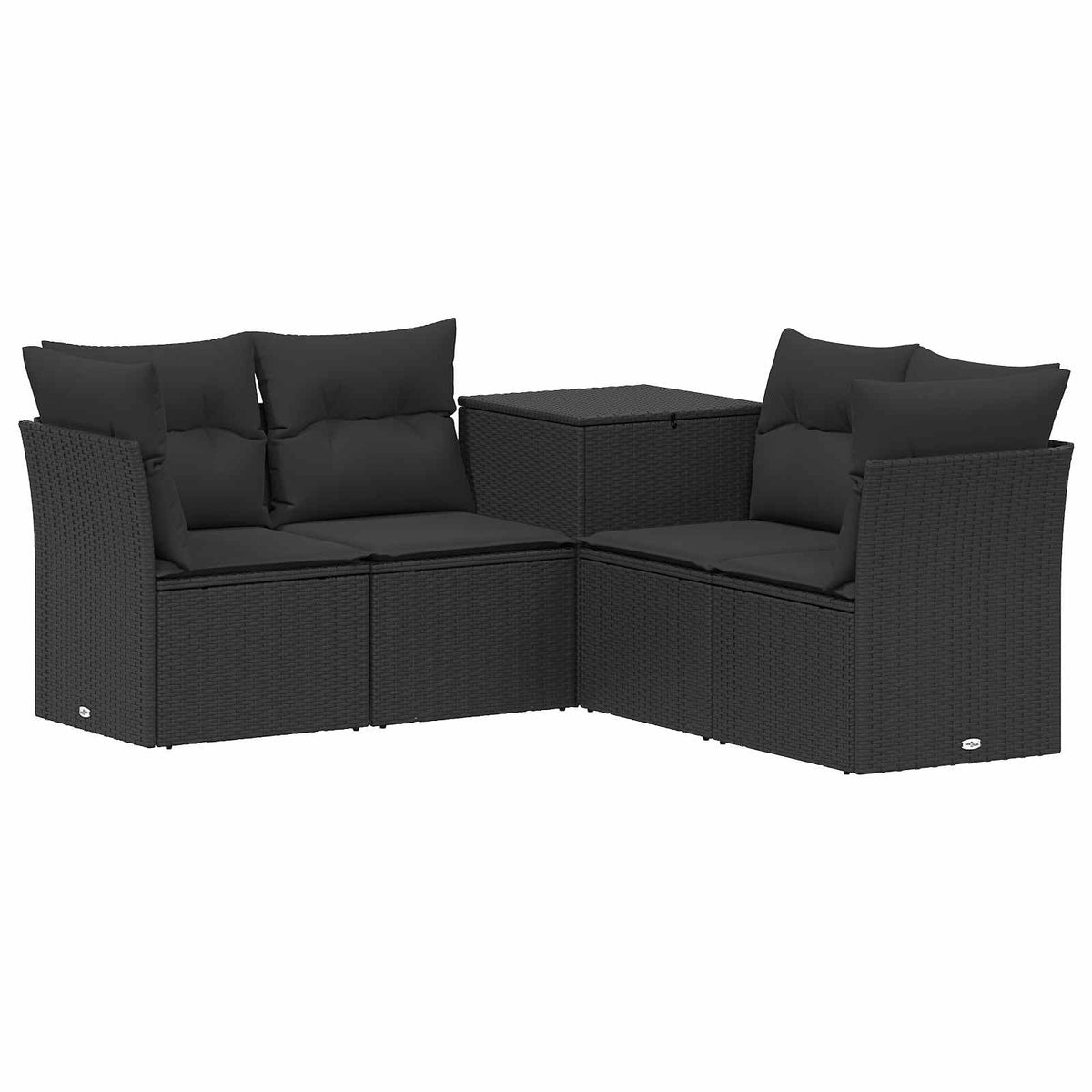 Set Pohovek 5 Ks Poly Ratan A Ocel