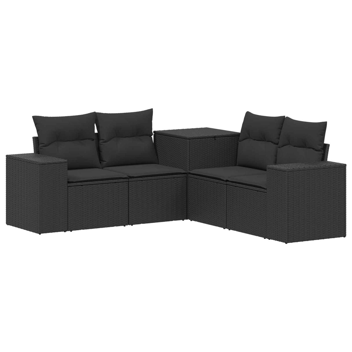 Set Pohovek 5 Ks Poly Ratan A Ocel