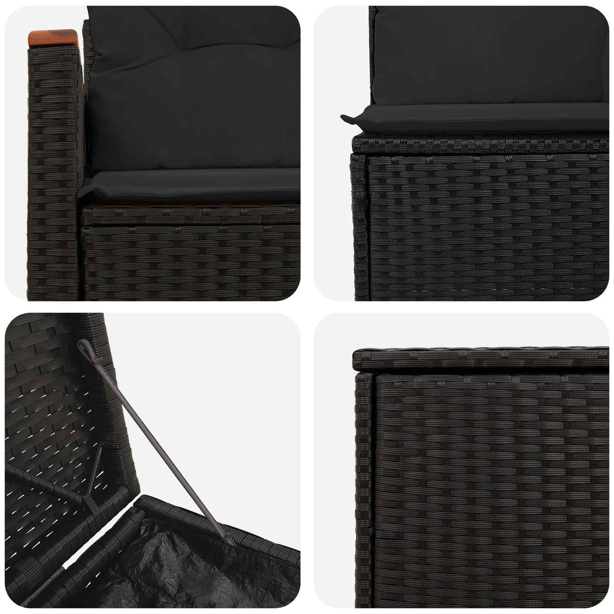 Set Pohovek 5 Ks Poly Ratan A Ocel