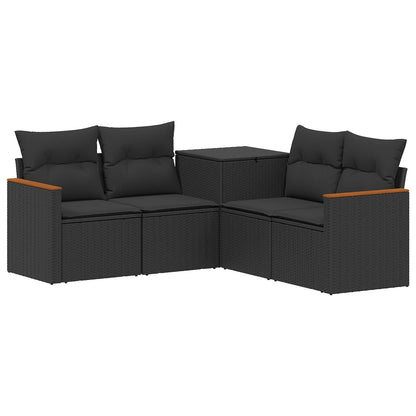 Set Pohovek 5 Ks Poly Ratan A Ocel